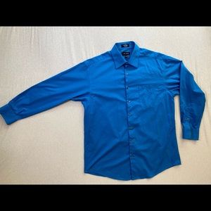 Axcess Blue Button-Down Dress Shirt